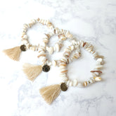 Seaside Beaded Chip Bracelet